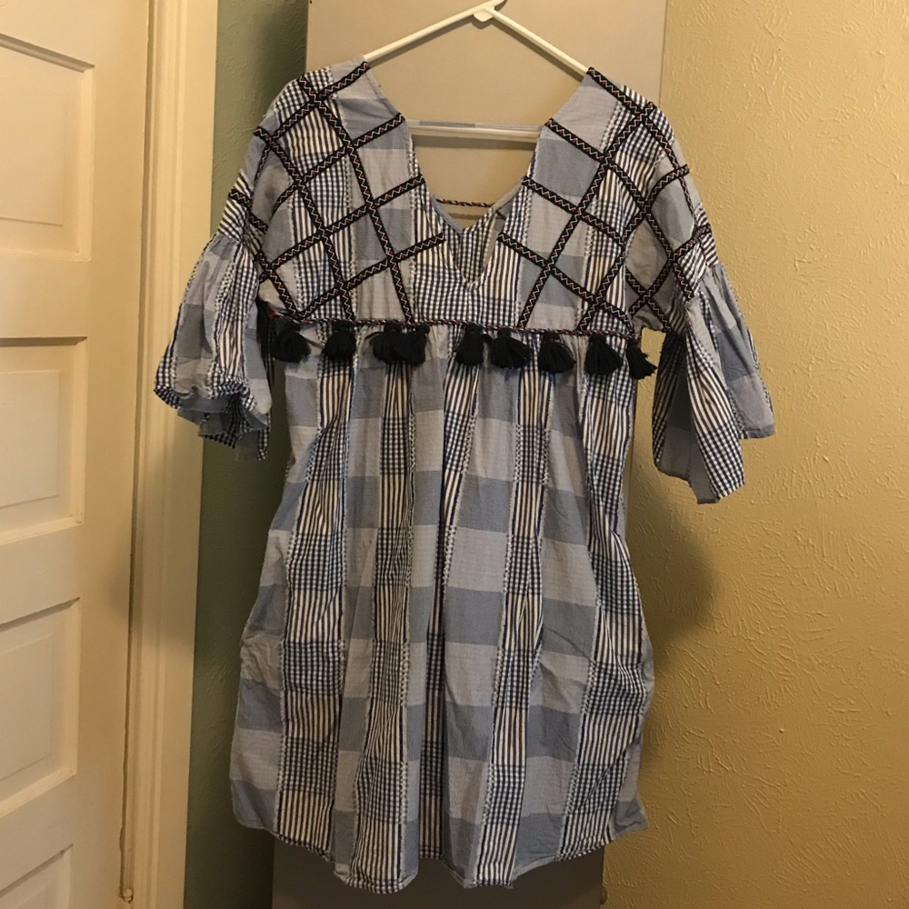 Anthropologie Maeve Tatum Embroidered Tunic Dress - Picture 2 of 5